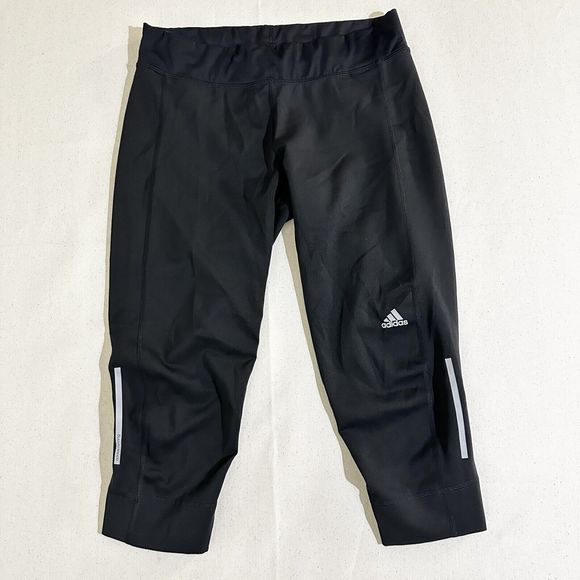 Adidas 3/4 Climalite Running Tights Youth Large (16-18) - Picture 1 of 8